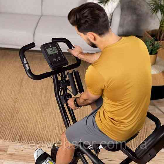 Велотренажер Hop-Sport HS-3030X Apeks X-Bike чорно-золотистий Київ