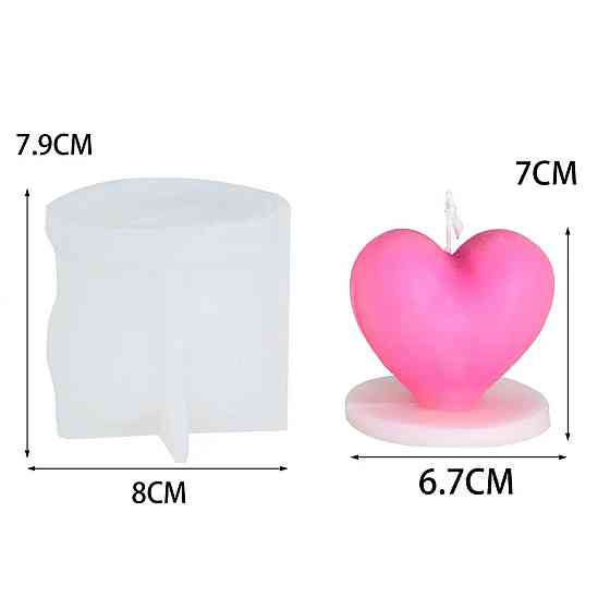 Силиконовая форма для изготовления свечей 8 x 7.9 cм 