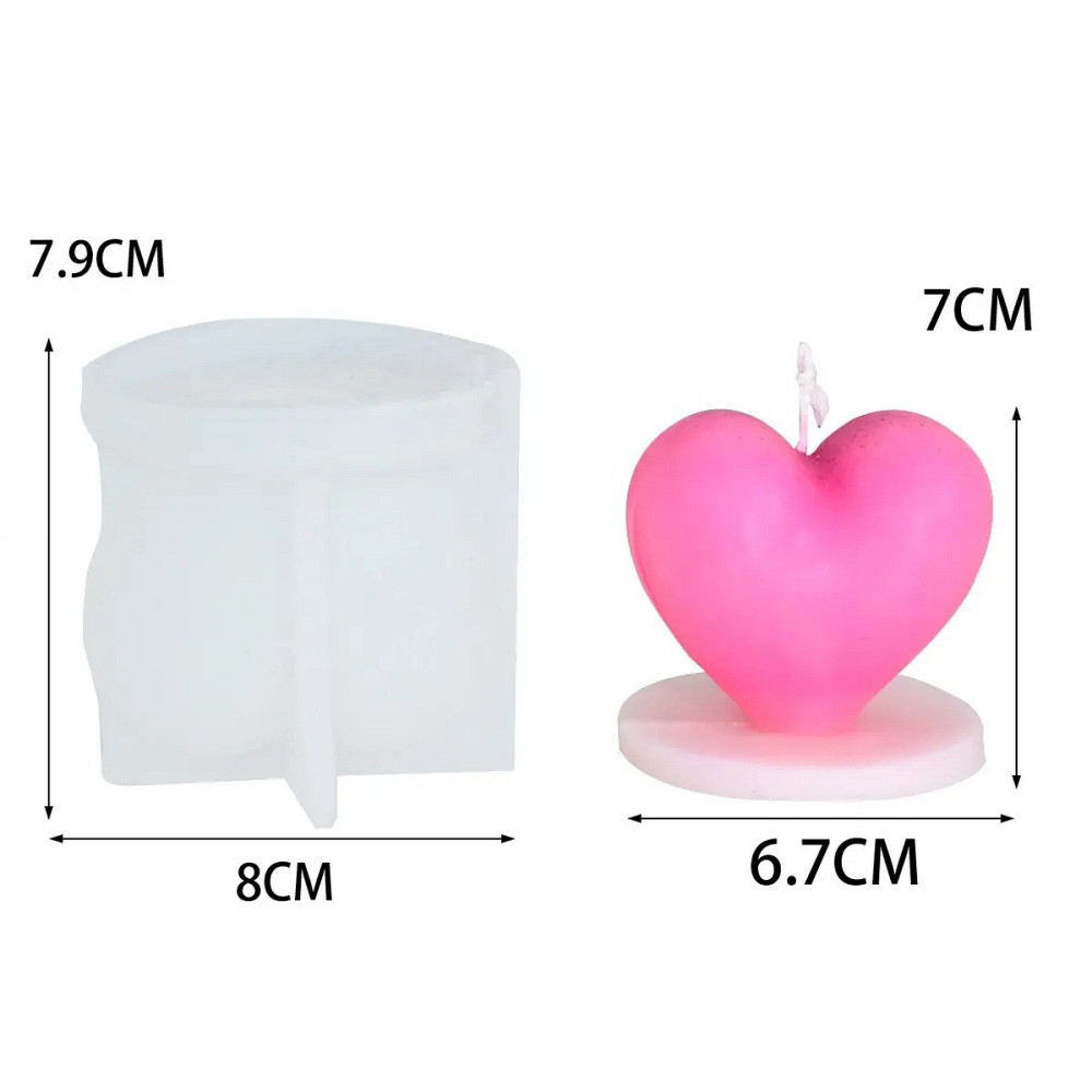 Силиконовая форма для изготовления свечей 8 x 7.9 cм 