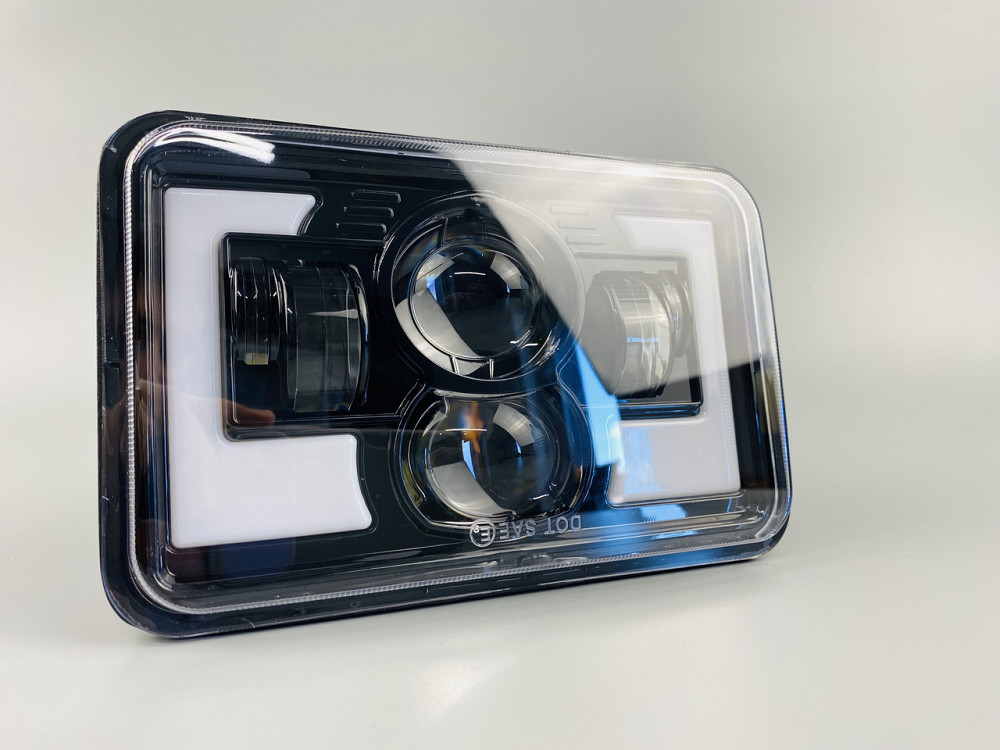 Фара LED прямокутна 95W ближній + дальній + повороти + габарит Мукачево - фото 10