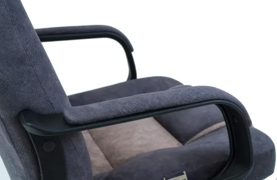 Офисное Кресло Руководителя Richman Chelsea Alberta Grey-Cocoa Пластик Рич М2 AnyFix Серо-бежевый Киев