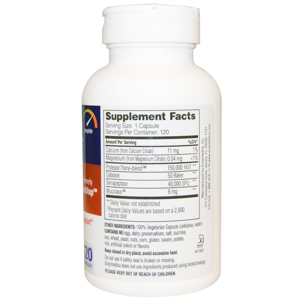 Ферменты (Enzyme Defense ViraStop) протеолитические 60 капсул Київ - фото 2