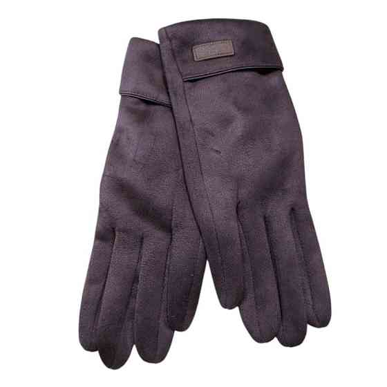 Рукавички сенсорні жіночі one size коричневий Київ