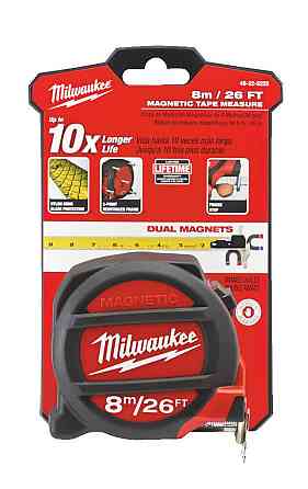 Рулетка магнітна MILWAUKEE, 8м/26фт, (27мм) Одеса