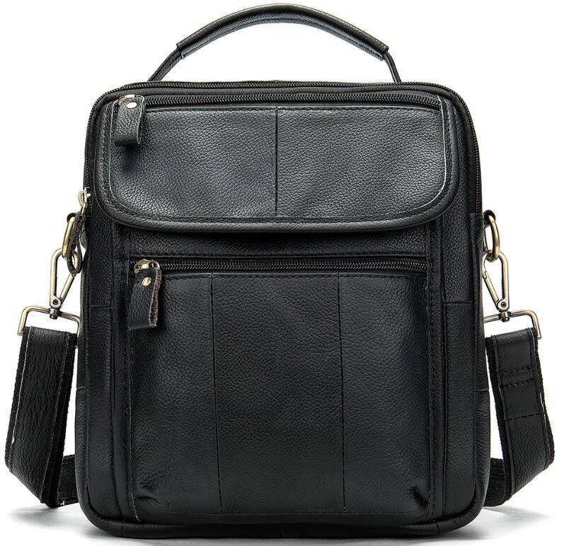 Сумка мужская флотар Vintage 14763 Черная Киев - изображение 1