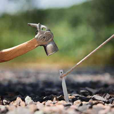 Комплект колышков Naturehike CNK2300ZP016 20 см сріблясті 8 шт (6976023925030) Винница