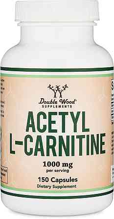 Ацетил L-карнітин Double Wood Acetyl L-Carnitine 1000 mg (на 2 капсули), 150caps Луцьк