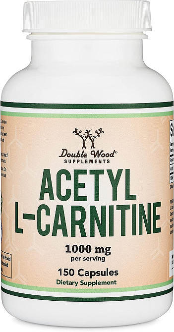 Ацетил L-карнітин Double Wood Acetyl L-Carnitine 1000 mg (на 2 капсули), 150caps Луцьк - фото 1
