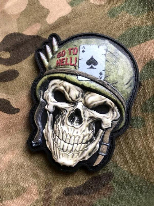 Патч / шеврон “Skull.Go to hell” Запоріжжя - фото 3