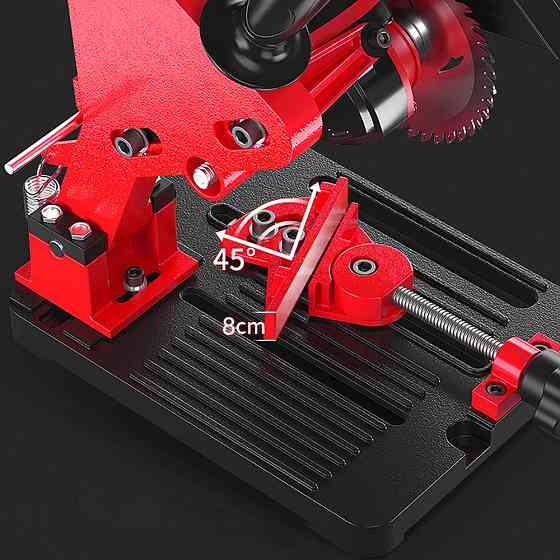 Стійка стенд для УШМ 115-125мм, TZ-6103, Червоний / Стійка для кутової болгарки / Тримач для болгарки Київ