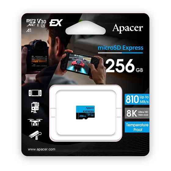 Карта пам'яті Apacer Express 256Гб для Nintendo Switch 2 Київ