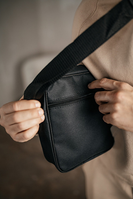 Барстека Reebok, чоловічий сумка через плече, Текстова барсетка на три відділення, Брендова сумкаMasterSem Київ - фото 7