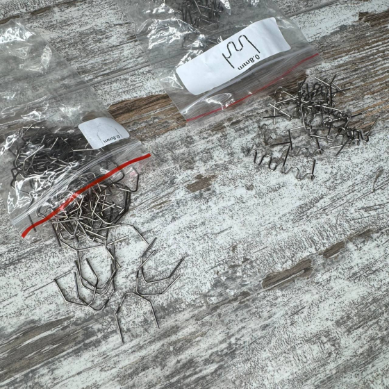 Набір скоб для гарячого степлера 800шт 8 видів ефективне рішення для ремонту пластикових деталей Київ