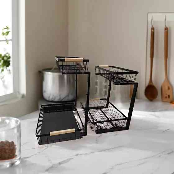 Стойкий двухуровневый органайзер из углеродистой стали Каменец-Подольский