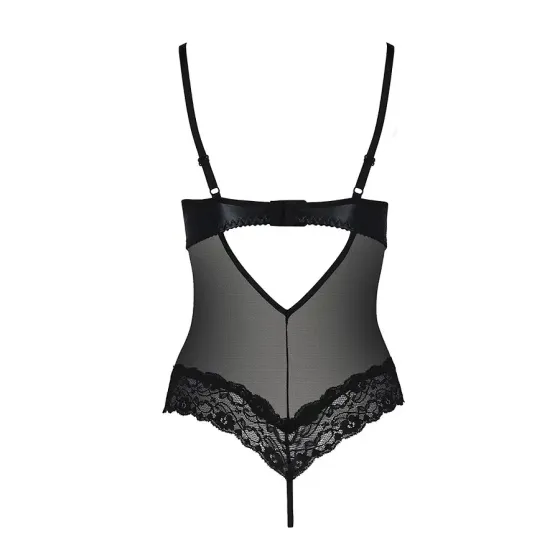 Боді з відкритими грудьми Passion Exclusive NORTH BODY L/XL, black Львів