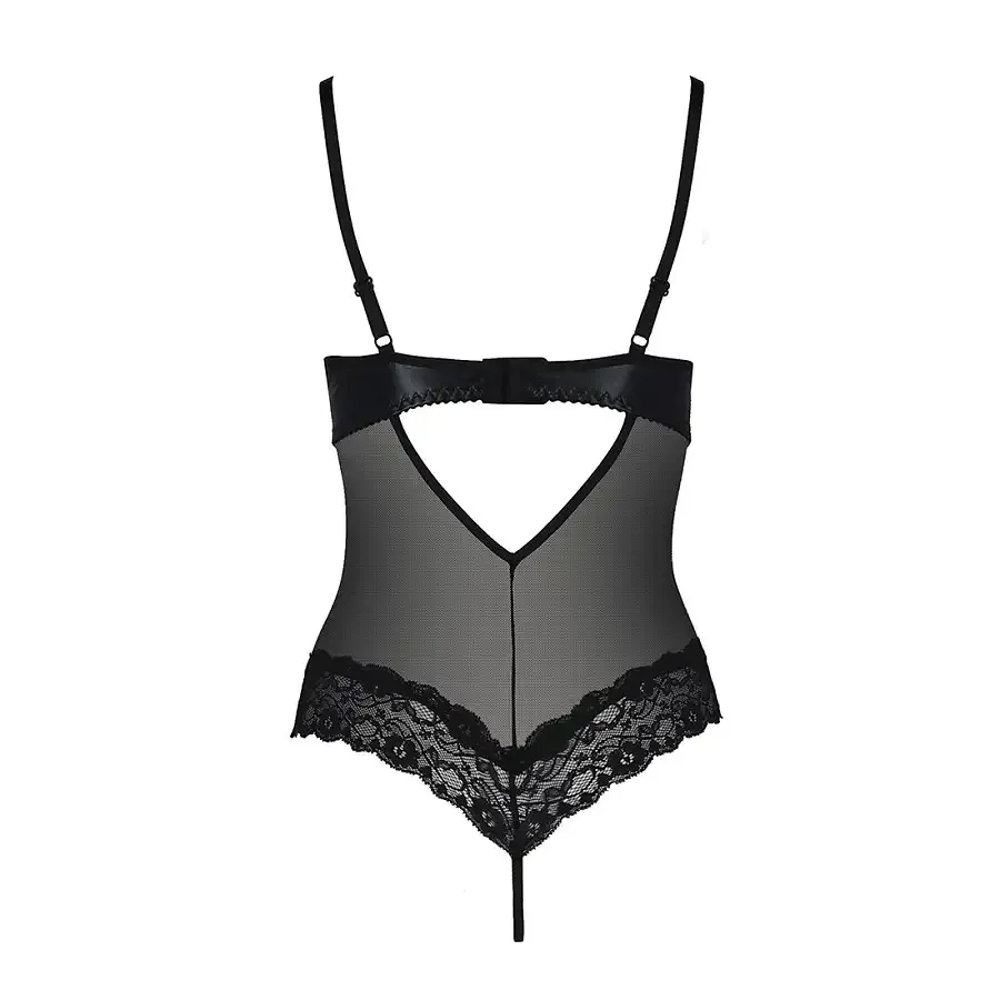 Боді з відкритими грудьми Passion Exclusive NORTH BODY L/XL, black Львов - изображение 4