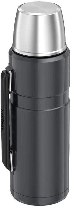 Термос 1.2 літра з ручкою для напоїв Thermos "Stainless King" Grey (170024) Нержавіюча сталь Нововолинськ - фото 4
