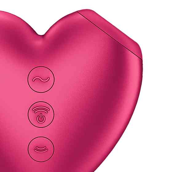 Розовый компактный стимулятор-сердце с Air Pulse и вибрацией Satisfyer Cutie Heart, 8 см Sex Aura Киев