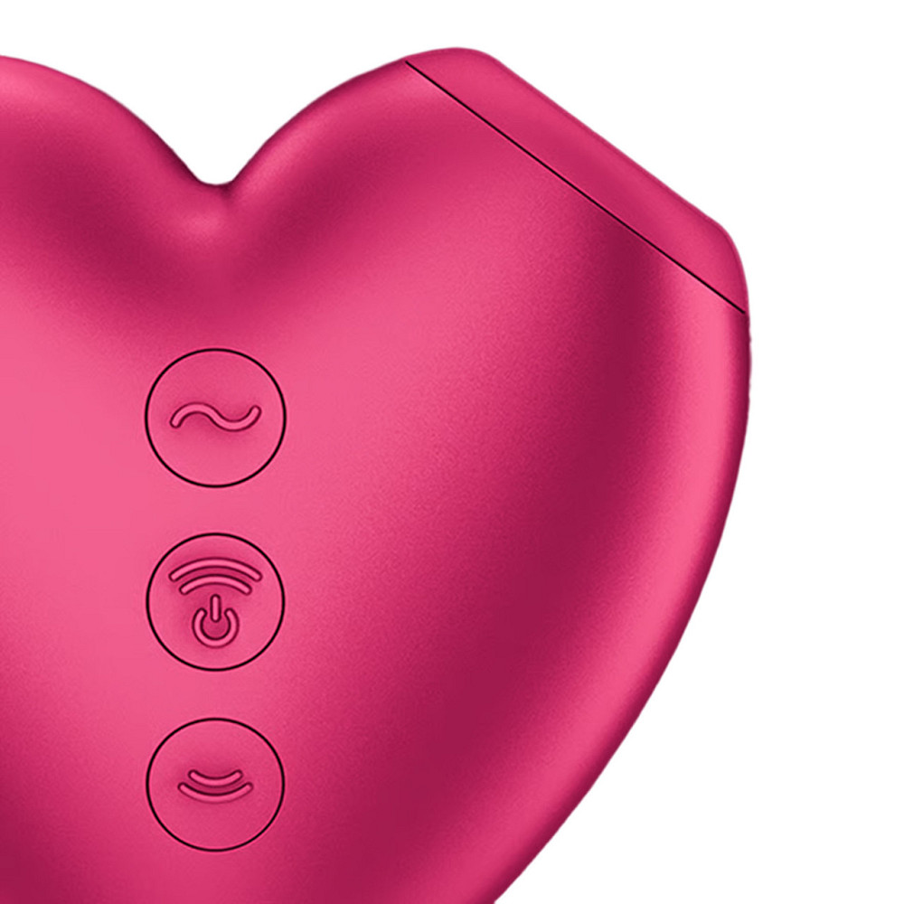 Розовый компактный стимулятор-сердце с Air Pulse и вибрацией Satisfyer Cutie Heart, 8 см Sex Aura Киев - изображение 4