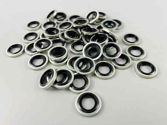 Шайба з гумовим кільцем NBR всередині 10 мм, для гідравліки, олії, води, повітря. Мукачево