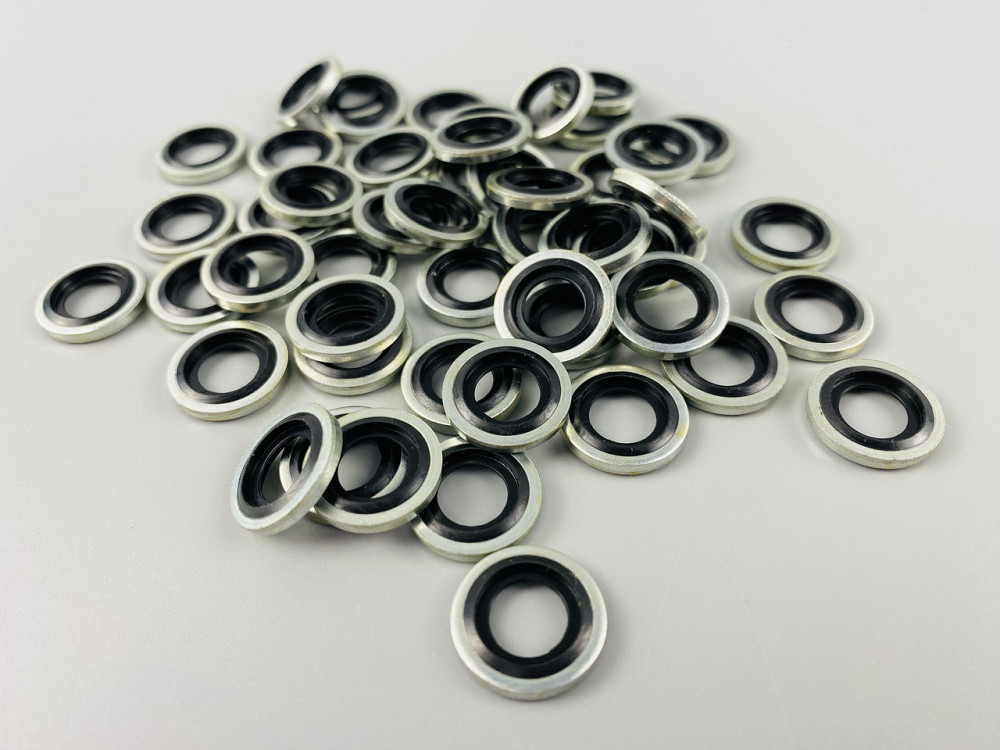 Шайба з гумовим кільцем NBR всередині 10 мм, для гідравліки, олії, води, повітря. Мукачево - фото 5