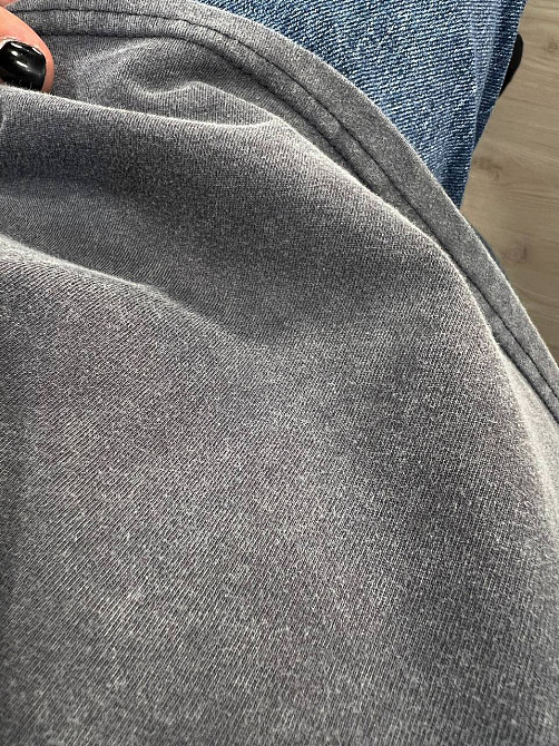 Футболка женская A-N 27005 тай-дай вареная с цветочным принтом на спине, серый, one size Киев - изображение 17