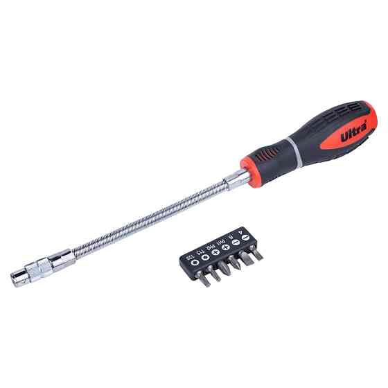 Ultra Отвертка с гибким валом + биты 6шт S2 Profi ULTRA (4000702) Коломия