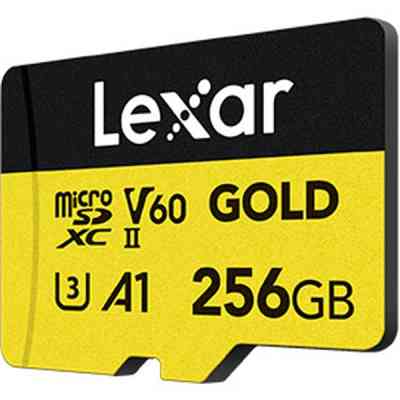 Карта пам&apos;яті Lexar 256GB microSDXC class 10 UHS-II U3 V60 A1 Professional Gold (LMSGOLD256G-BNNNG) Вінниця