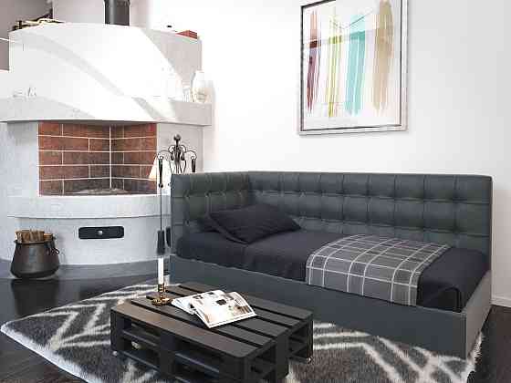 Кровать-диван GrenadineDesign с подъемным механизмом каркас дерево 140x190 серый Киев