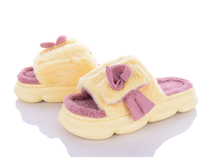 Капці жіночі домашні відкритий носок Жовтий 36 Одеса - фото 1