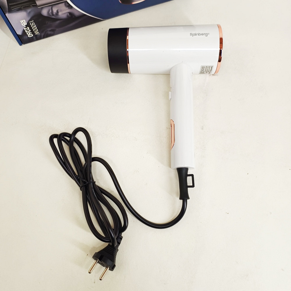 Портативний фен для укладання волосся Rainberg RB-2260 1500Вт, Фен побутовий для волосся QX-39 Львів - фото 6