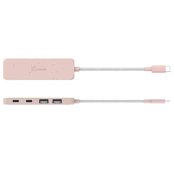 USB-хаб J5create 2 USB-A/2 USB-С Red (JCH342ER-N) ( 13754 ) Харків