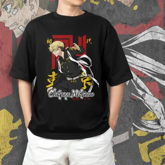 Футболка для подростка мальчика с принтом Токийские Мстители Чифую Мацуно 2 Размер 160 Anime10603 Днепр