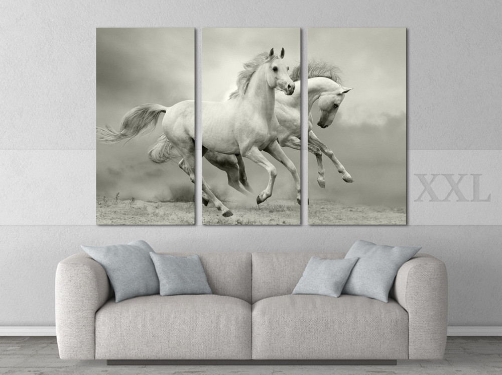Модульна картина Білі Коні Art-125_XXL Київ - фото 2
