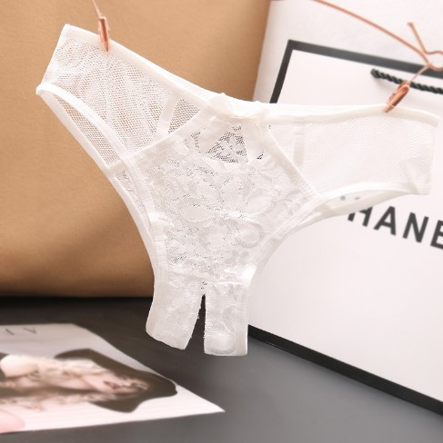 Відверті трусики з вирізом білі - 40-42, резинка до 74см Київ - фото 1