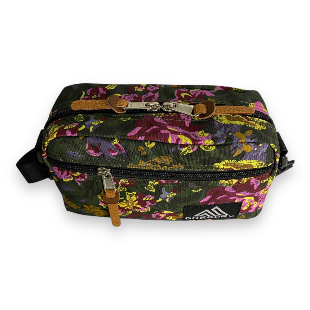 Сумка через плече Gregory padded shoulder pouch жовтогарячий квіти ver.2 Запоріжжя - фото 5