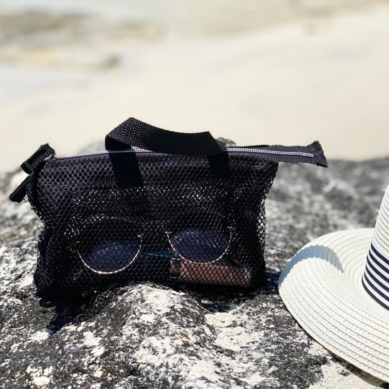 Практичная косметичка 3 в 1 из сетки STK001 (Черный) Сумы - изображение 1