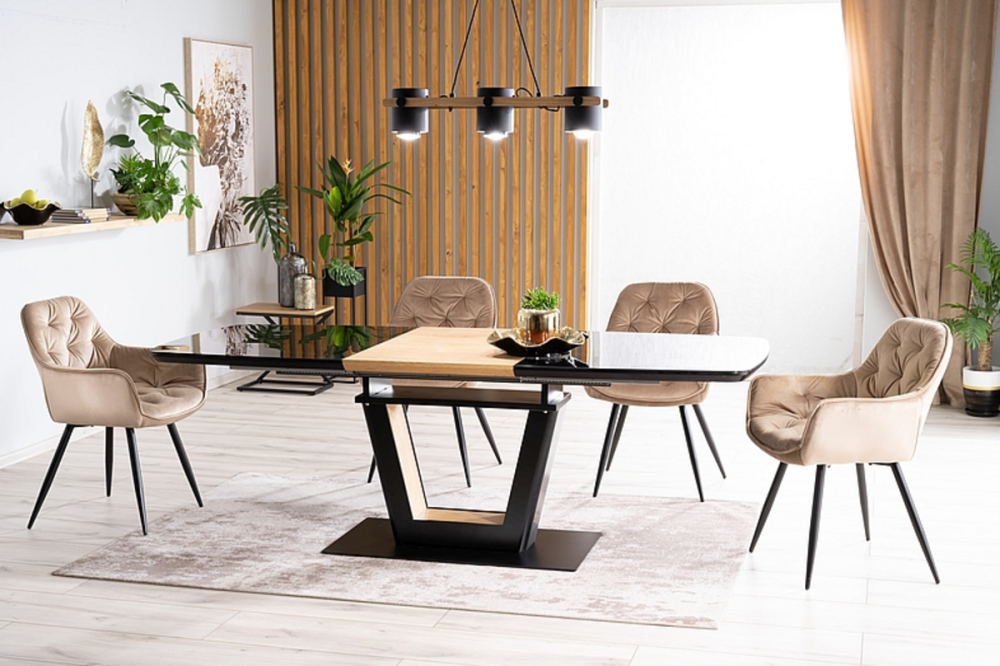 Стілець CHERRY VELVET чорний каркас/беж BL.28 Київ - фото 8