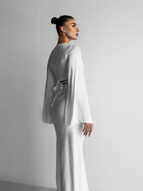 Жіночий елегантний романтичий костюм двійка Шовк Армані люкс Одеса - фото 2