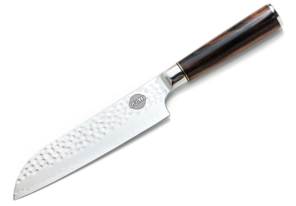 Професійний ніж із дамаської сталі Santoku 18 см GRILLI 88871 Код: 012180 Рівне - фото 1