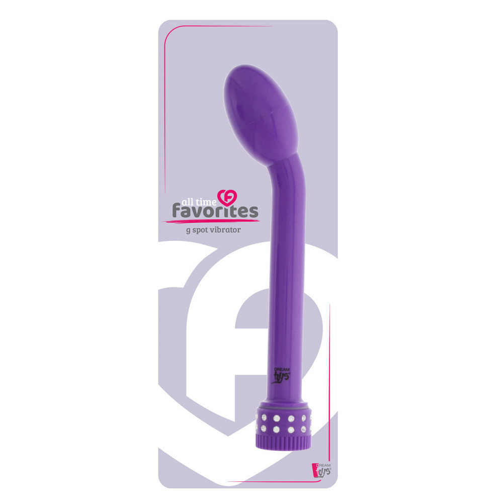 Вибромассажер для точки G со стразами Dream toys Good Vibes, фиолетовый Sex Aura Киев - изображение 2
