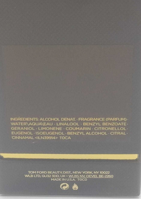 Парфюмерия: Tom Ford Tobacco Vanille edp 100ml. Оригинал! Киев - изображение 4