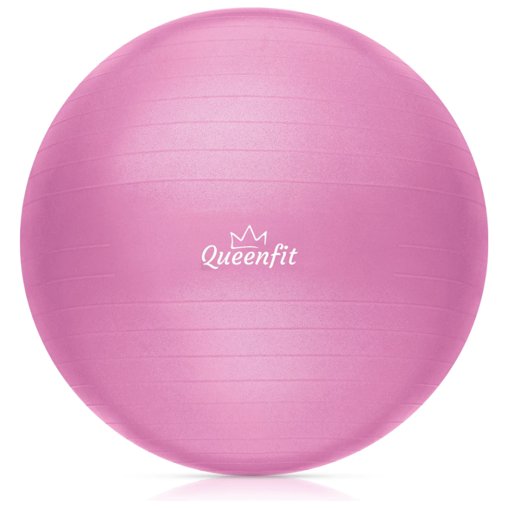 Фітбол Queenfit 65см рожевий + насос Киев - изображение 2