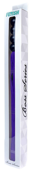 Силиконовый флогер ( длина 37 см ) Fetish Boss Series - Silicone Whip Purple 14