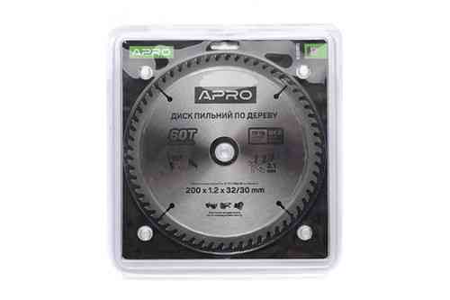 Диск пильный по дереву 200х32(30)х60Т APRO Ровно