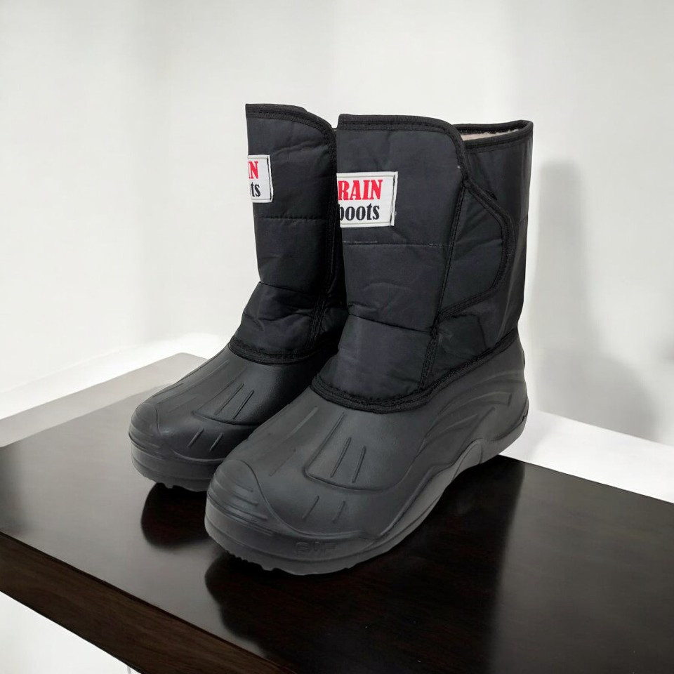 Гумові утеплені чоботи чоловічі короткі 42р 26см, Теплі водонепроникні чоботи, Черевики робочі IY-82 Львів - фото 1