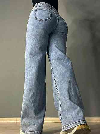 Джинси жіночі Meecaloo 6010 palazzo jeans comfort полегшені палаццо широкі блакитні, блакитний, 31,  Одеса