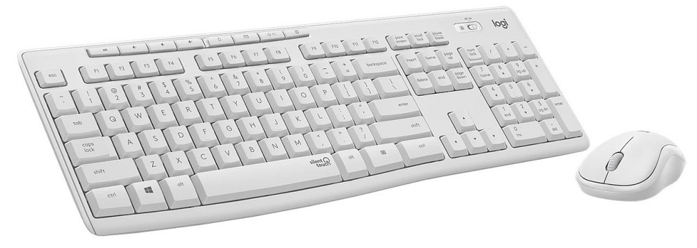 Комплект (клавіатура, миша) бездротовий Logitech MK295 Combo White USB (920-009824) Білий Харків - фото 3