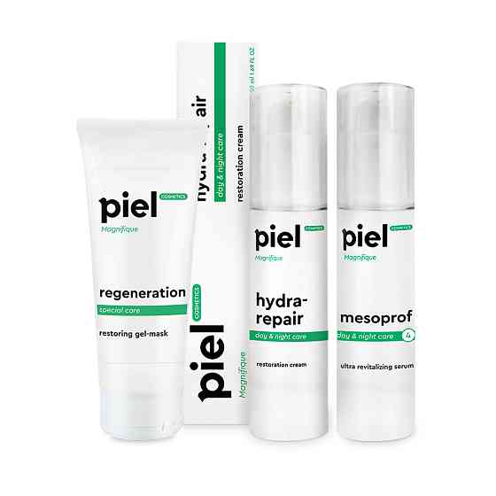 Комплекс косметики: Зволоження та відновлення для тьмяної шкіри MAGNIFIQUE Piel, 75 мл+50мл+50мл Дніпро