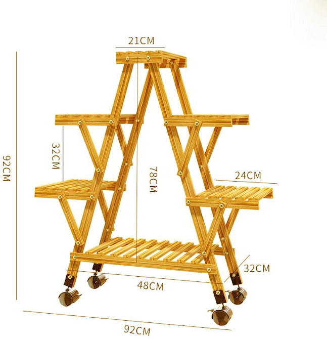 Підставка для квітів "Дре" на колесах каррі Миколаїв - фото 1